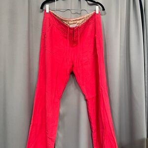 Love Tree Red Linen Wide Leg Pant very comfy and casual